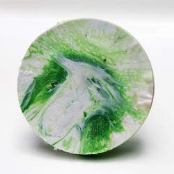 Perchero plano Blanco-Verde