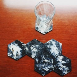 Portavasos hexagonal x4...